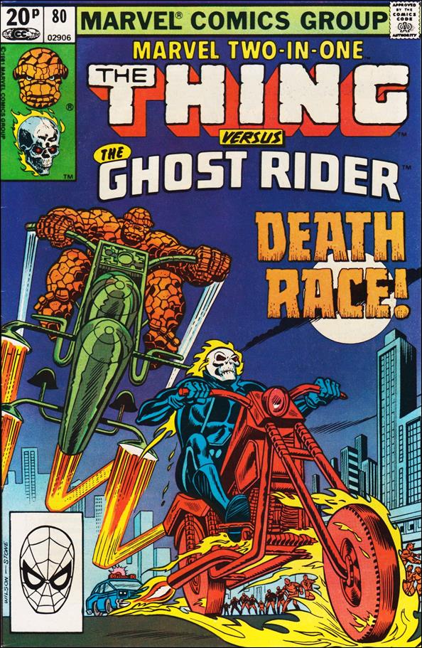 Marvel Two-in-One (1974) issue 80-B UK Price Cover