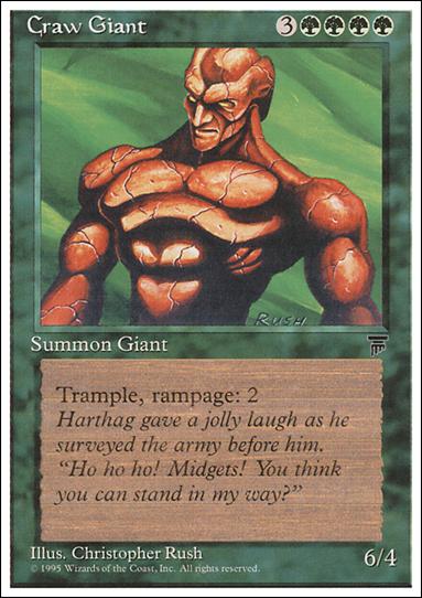 Magic the Gathering: Chronicles (Base Set) card 61 Craw Giant