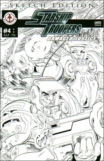 Starship Troopers: Damaged Justice issue 4-D Limited Edition Sketch Cover