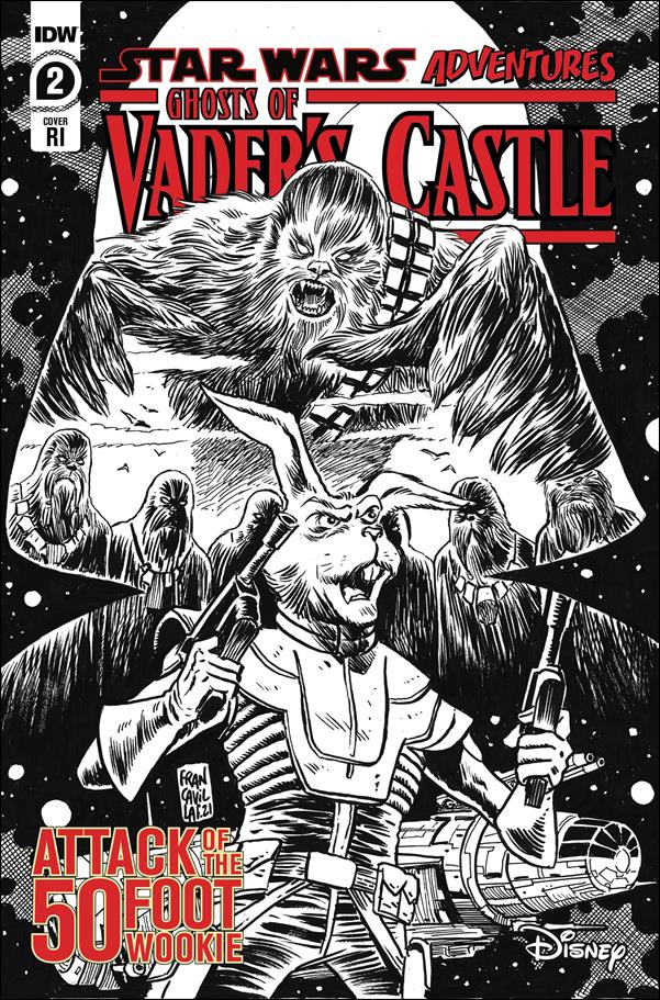 Star Wars Adventures: Ghosts of Vader's Castle issue 2-C Francesco Francavilla 1:10 Black & White Cover