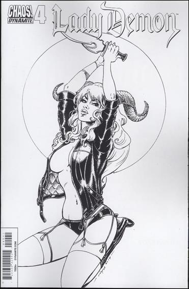 Lady Demon (2014) issue 4-D Joyce Chin 1:10 Black & White Cover