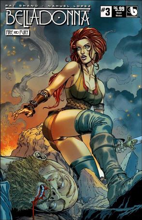 Belladonna: Fire & Fury issue 3-E Matt Martin Shield Maiden Cover