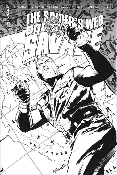 Doc Savage: The Spider's Web issue 1-D Wilfredo Torres 1:10 Black & White Cover