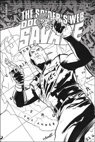 Doc Savage: The Spider's Web issue 1-D Wilfredo Torres 1:10 Black & White Cover
