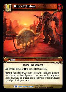 World of Warcraft: Through the Dark Portal (Base Set) card 306 Rite of Vision