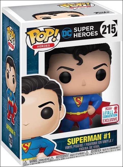 POP! Heroes figure 215-B Superman #1 Fall Convention Exclusive
