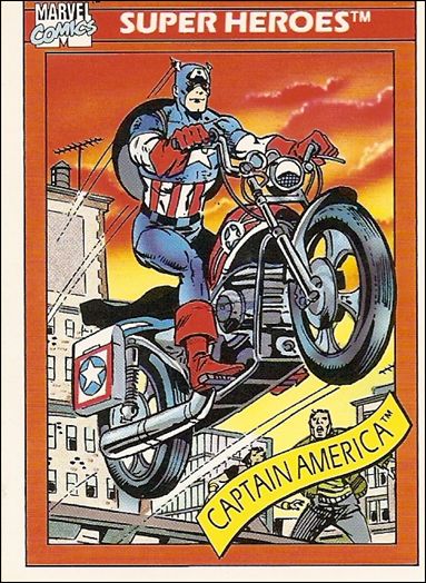 Marvel Universe: Series 1 (Base Set) card 31 Captain America