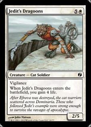 Magic the Gathering: Duel Decks: Venser vs. Koth (Base Set) card 20 Jedit's Dragoons