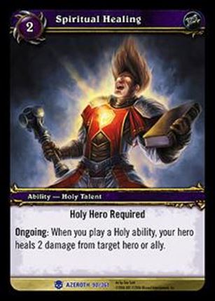 World of Warcraft: Heroes of Azeroth (Base Set) card 90 Spiritual Healing