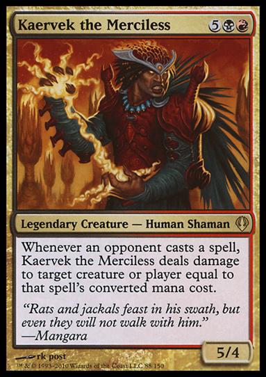 Magic the Gathering: Archenemy (Base Set) card 88 Kaervek the Merciless