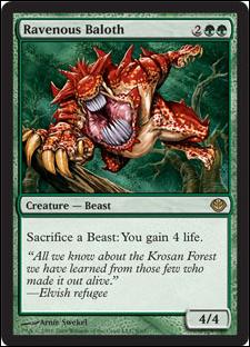 Magic the Gathering: Duel Decks: Garruk vs. Liliana (Base Set) card 8 Ravenous Baloth