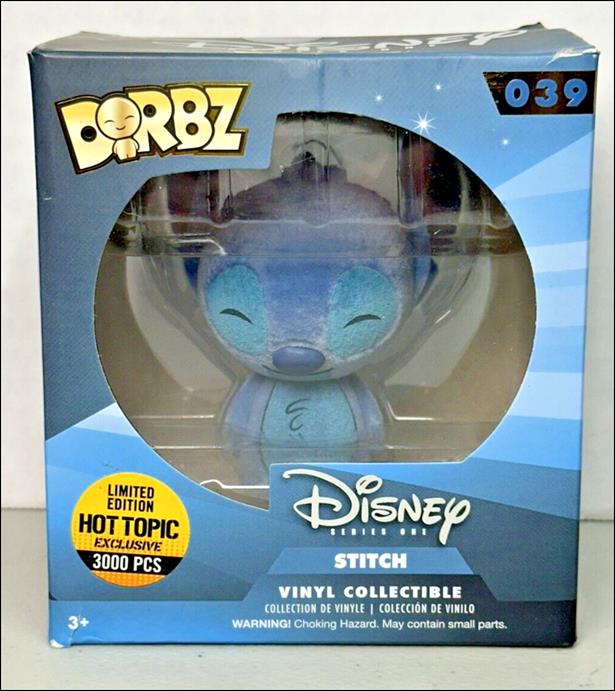 Dorbz figure 39-B Stitch (Flocked 1/3000)