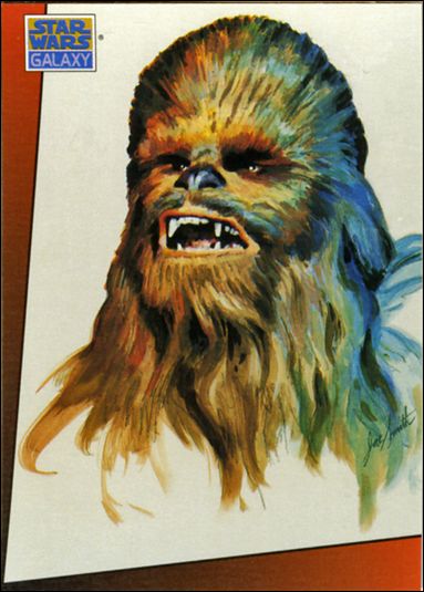 Star Wars Galaxy: Series 1 (Base Set) card 8 Chewbacca
