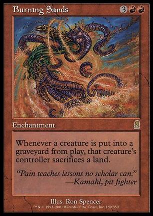 Magic the Gathering: Odyssey (Base Set) card 180 Burning Sands