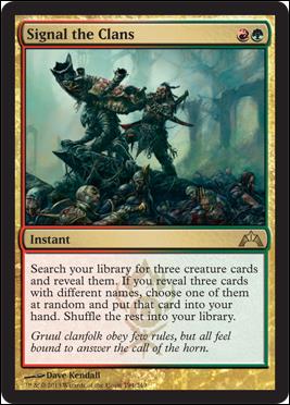 Magic the Gathering: Gatecrash (Base Set) card 194 Signal the Clans