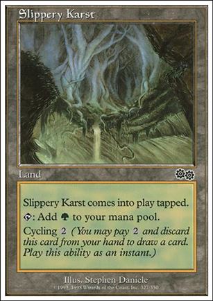 Magic the Gathering: Anthologies (Base Set) card 75 Slippery Karst