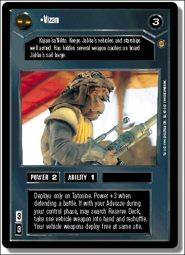Star Wars: Jabba's Palace Limited (Base Set) card 37 Vizam