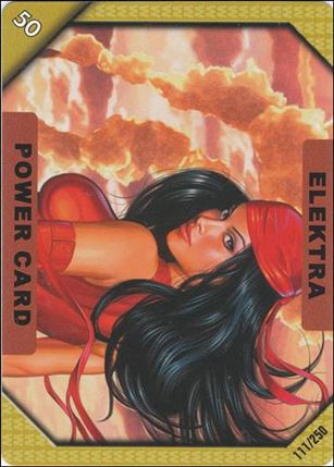 Marvel ReCharge: Inaugural Edition (Base Set) card 111 Elektra Power Card
