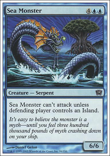 Magic the Gathering: 9th Edition (Base Set) card 96 Sea Monster
