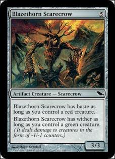 Magic the Gathering: Shadowmoor (Base Set) card 246 Blazethorn Scarecrow