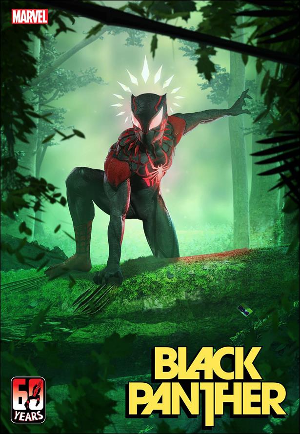 Black Panther (2022) issue 5-C BossLogic Spider-Man 60th Anniversary Cover