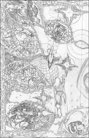 George Perez's Sirens issue 2-D 1:50 Left Side Virgin Sketch Cover