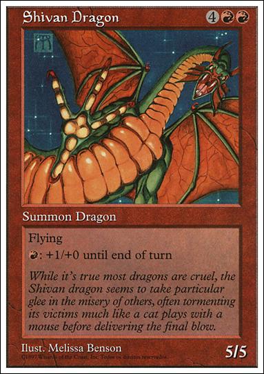 Magic the Gathering: 5th Edition (Base Set) card 268 Shivan Dragon