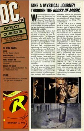 Direct Currents (1988) issue 34 Flipbook with Robin