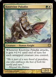 Magic the Gathering: Duel Decks: Knights vs. Dragons (Base Set) card 10 Knotvine Paladin