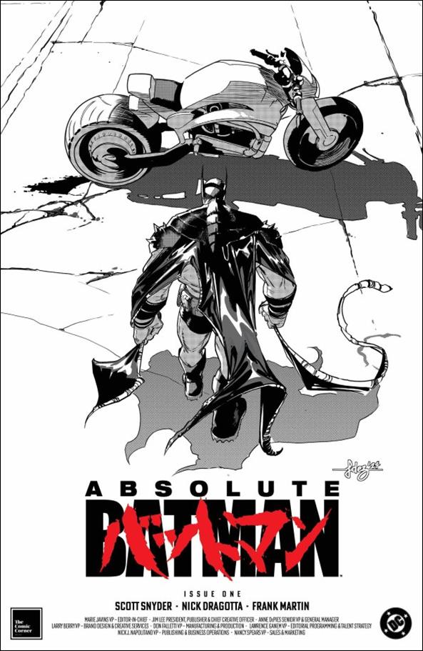 Absolute Batman issue 1-ZI Retailer Ex. Javier Fernández B&W Cover (3rd PTG)