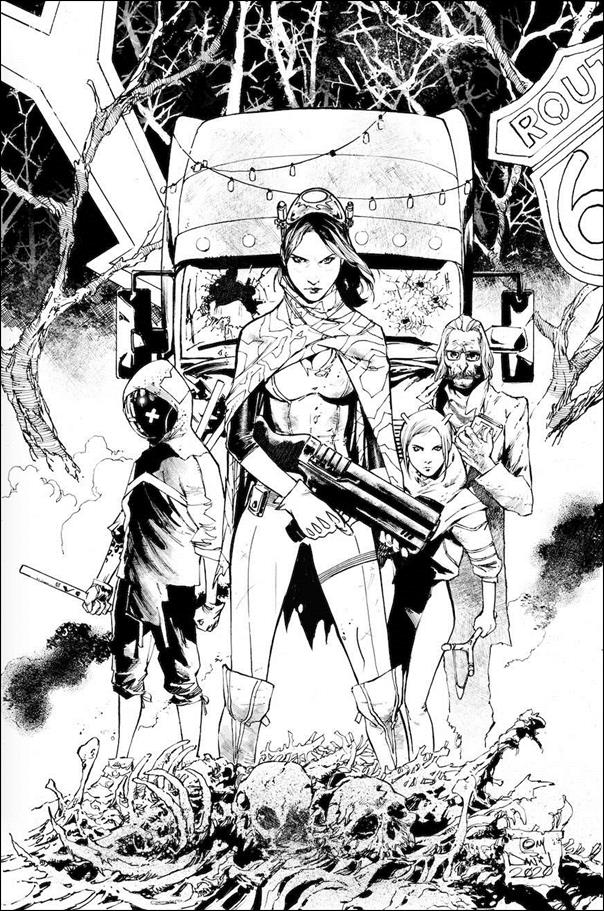 Nocterra issue 2-F Tony Daniel 1:100 Black & White Virgin Cover