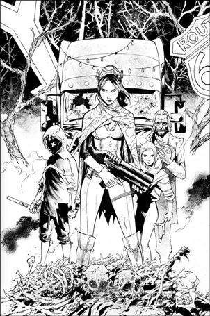 Nocterra issue 2-F Tony Daniel 1:100 Black & White Virgin Cover