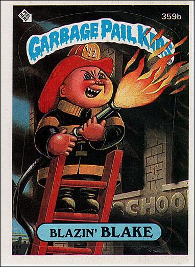 Garbage Pail Kids: Series 09 (Base Set) card 359b Blazin' Blake