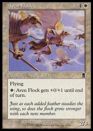 Magic the Gathering: Odyssey (Base Set) card 8 Aven Flock