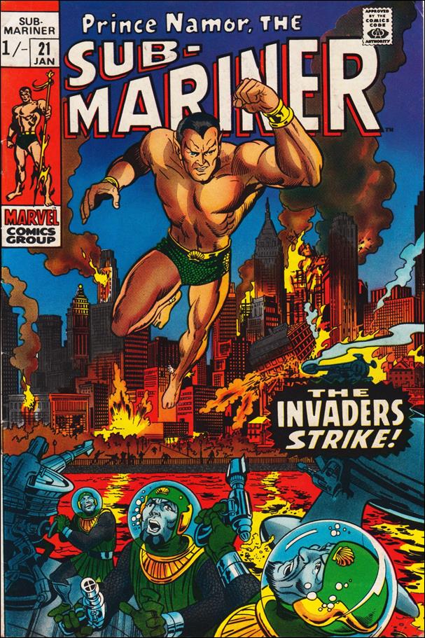 Sub-Mariner (1968) issue 21-B UK Price Cover