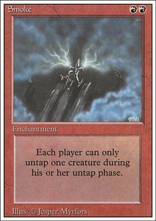 Magic the Gathering: Revised (Base Set) card 178 Smoke