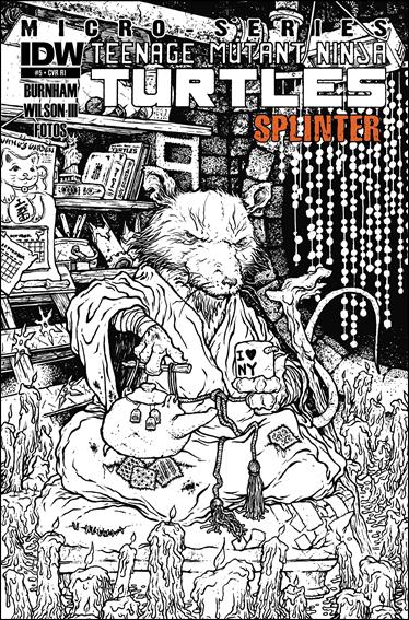 Teenage Mutant Ninja Turtles MicroSeries issue 5-C David Peterson 1:10 Black and White Cover