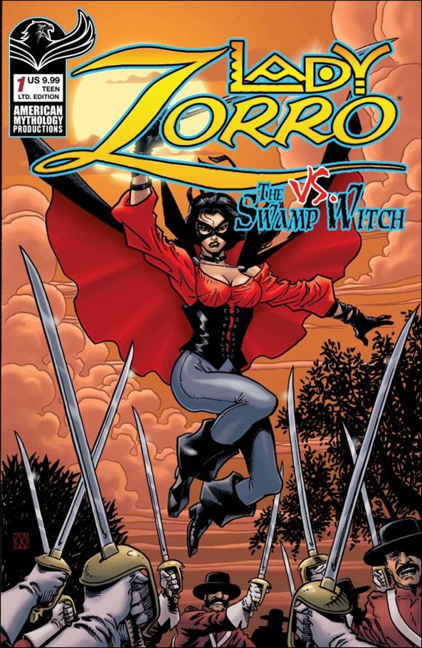 Lady Zorro vs the Swamp Witch issue 1-C Matt Wagner Cover