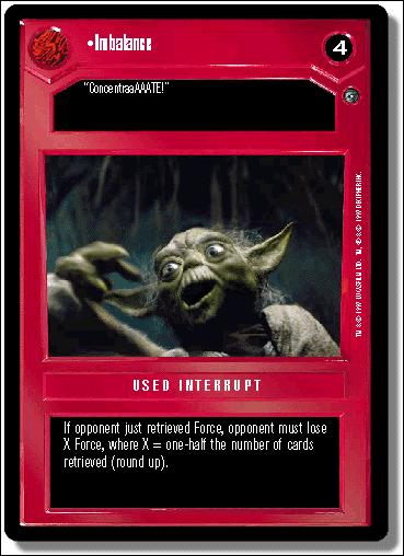 Star Wars: Dagobah Limited (Base Set) card 56 Imbalance