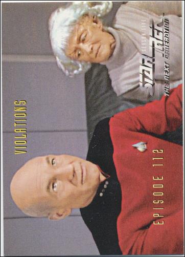 Star Trek: The Next Generation - The Episode Collection Season Five (Base Set) card 465 Violations, Episode 112C