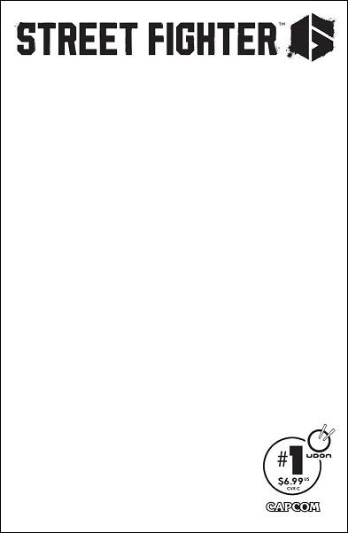 Street Fighter 6 issue 1-C Blank/Sketch Cover