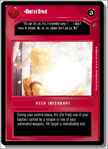 Star Wars: Cloud City Limited (Base Set) card 55 Blasted Droid