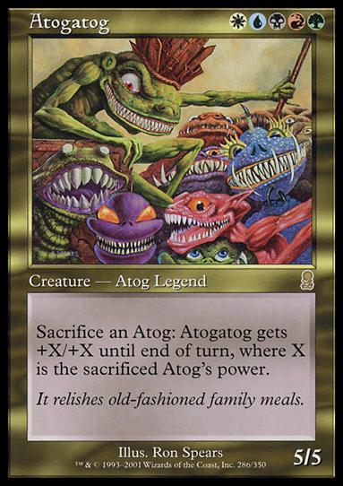 Magic the Gathering: Odyssey (Base Set) card 286 Atogatog