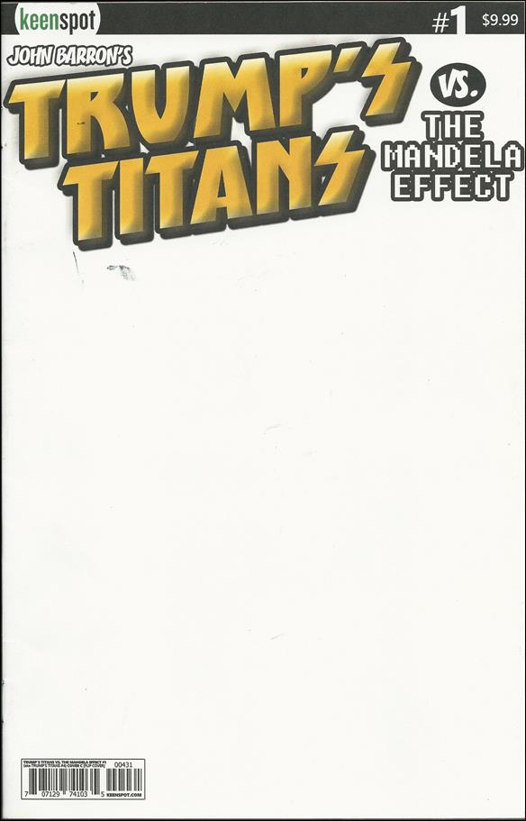 Trump's Titans vs. The Mandela Effect issue 1-E Blank Cover