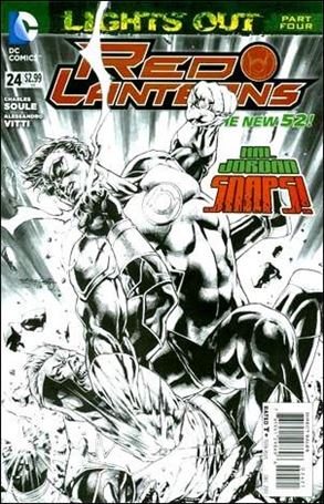 Red Lanterns issue 24-B 1:25 Sketch Cover