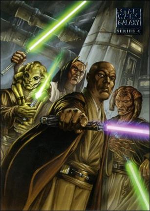 Star Wars Galaxy: Series 4 (Base Set) card 93 Jedi vs. Bounty Hunters