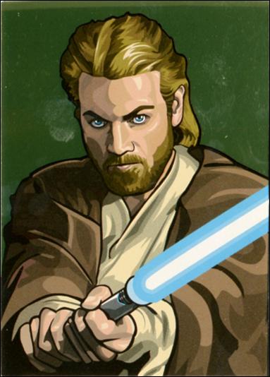 Star Wars Galaxy: Series 5 (Foil Subset) card 9-C Obi-Wan Kenobi Gold Foil 1/770