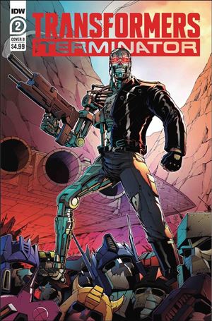Transformers vs the Terminator issue 2-B Casey W. Coller Cover
