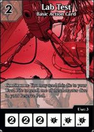 Marvel Dice Masters Dark Phoenix Saga Draft Pack card 5 Lab Test - Basic Action Card 
