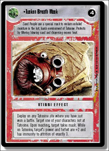 Star Wars: Premiere Limited (Base Set) card 230 Tusken Breath Mask